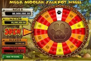 mega moolah jackpot wiel