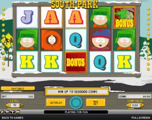 south park slot screenshot