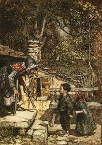 Hansel Gretel Rackham Original Illustration