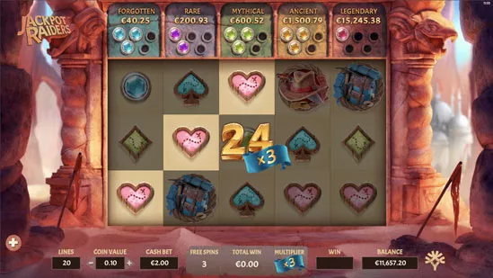 jackpot raiders gokkast van yggdrasil