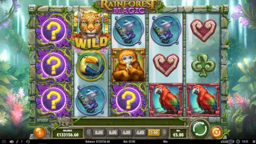 rainforest magic van playngo met wilds