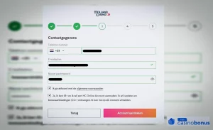 Holland casino gebruikersnaam en wachtwoord kiezen