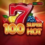 100 super hot slot logo