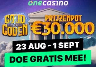 One Casino: Speel Goud van de Goden en win €10.000